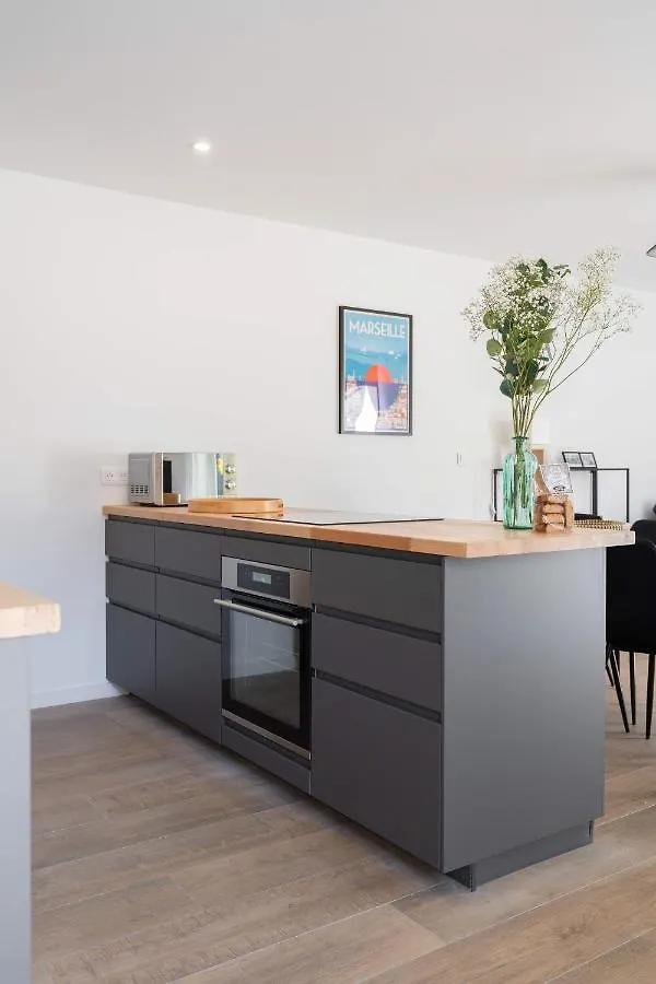 La Maison Du Parc I Standing 3 Chambres 8 Pers Parking Clim Wifi Velodrome Marseille Holiday home